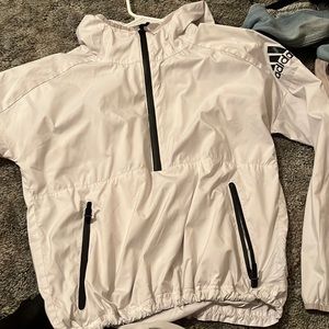 Adidas small quarter zip rain jacket